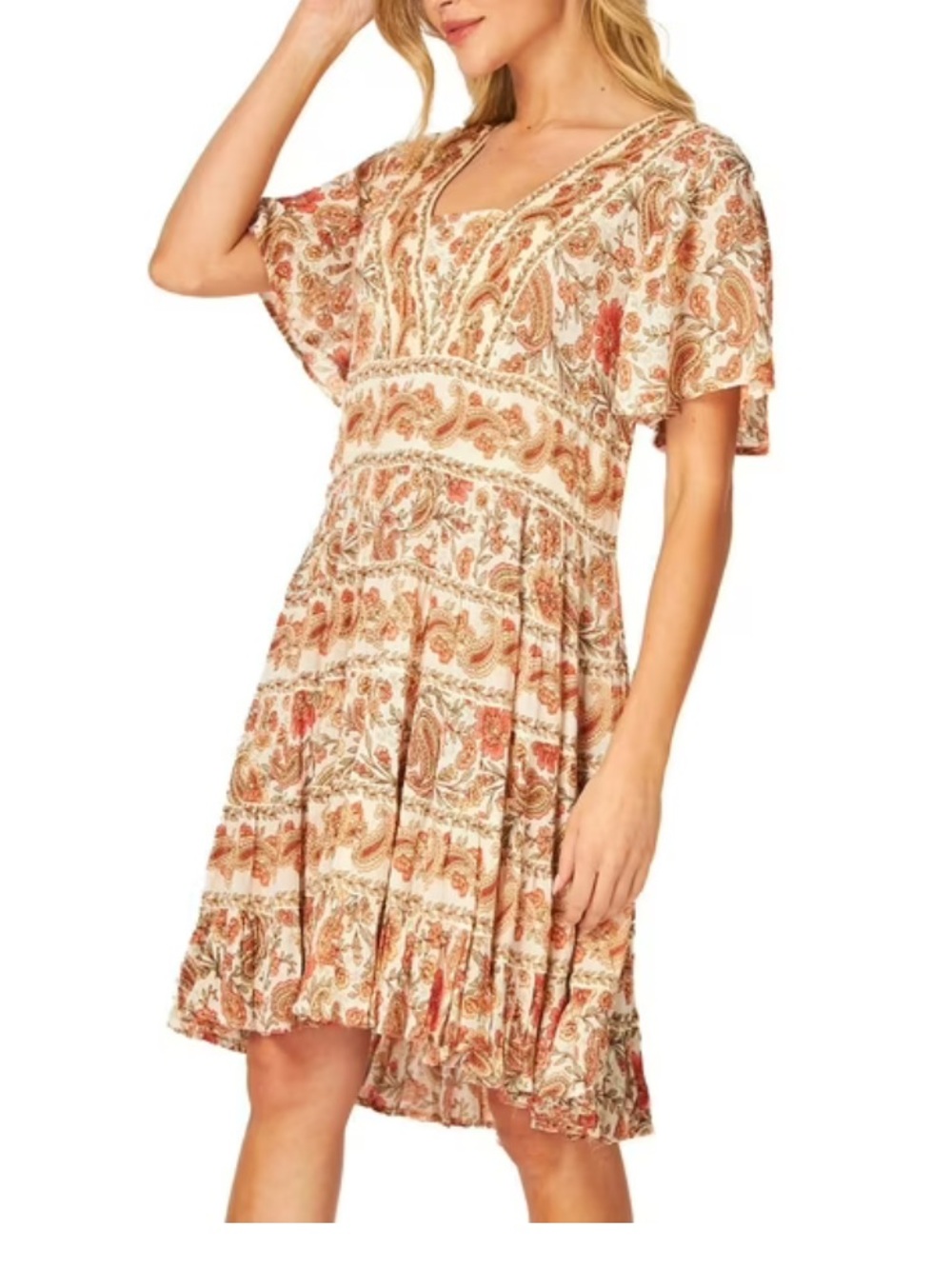 BILA PAISLEY AND FLORAL DRESS